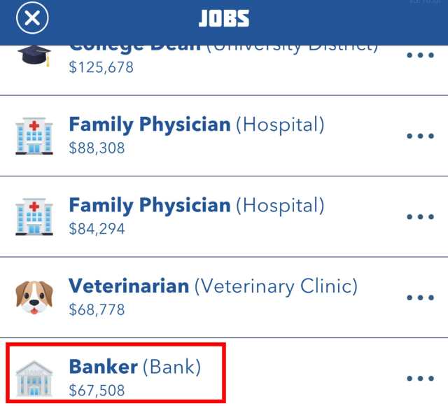 Banker Job BitLife