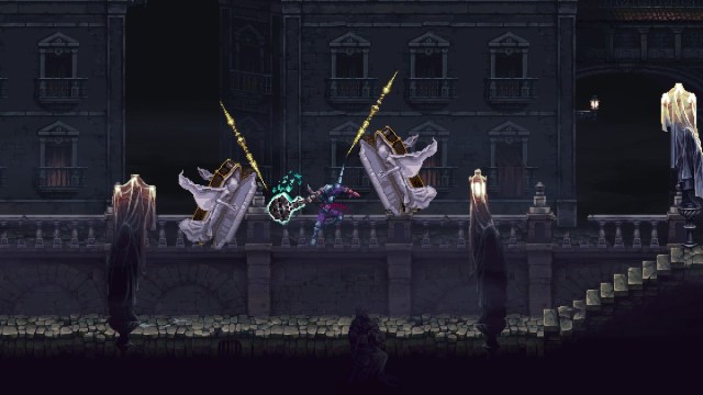 Blasphemous 2 Attacking Ghosts with Veredicto