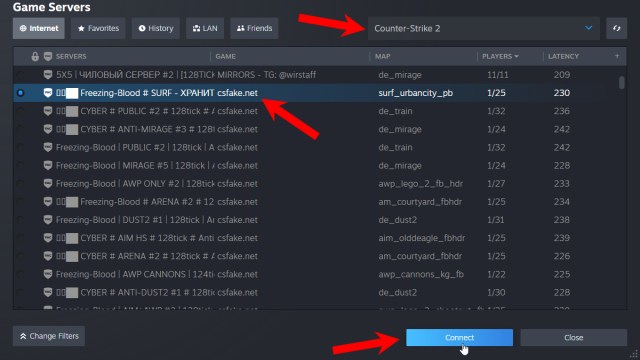 CS2 launch brings refreshed community server browser to Steam