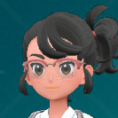 A screenshot of pink Club Master Glasses from Pokémon Scarlet and Violet: The Teal Mask.