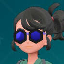 A screenshot of Hexagonal Sunglasses from Pokémon Scarlet and Violet: The Teal Mask.