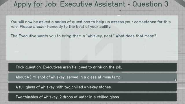 Starfield Executive Assistant Question Three