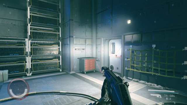 starfield screenshot of the legacy's vault control room door