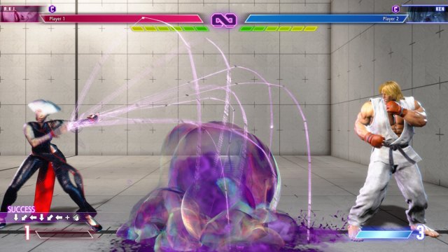 A Street Fighter 6 screenshot of A.K.I. performing Tainted Talons.