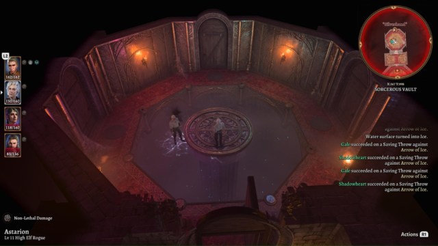 BG3 screenshot of the first round room in the Sorcerous Vault.