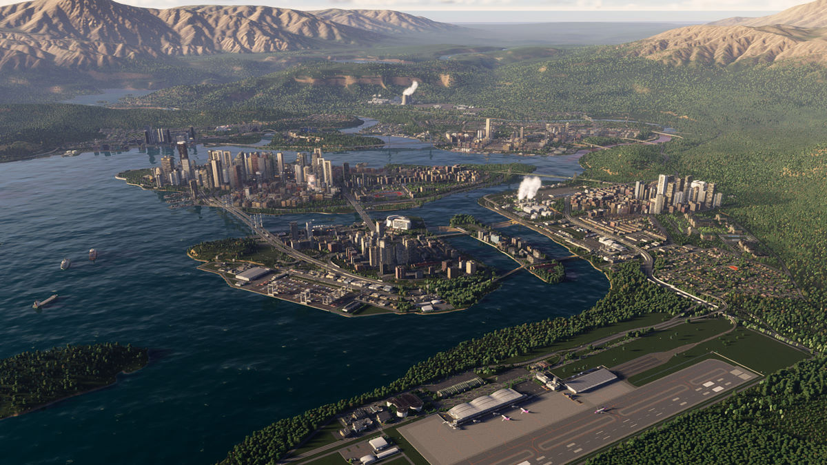 Cities: Skylines 2 city on the water