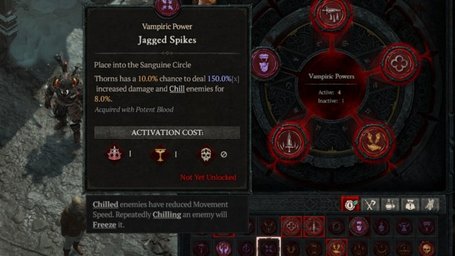 Diablo 4 Jagged Spikes Vampiric Power