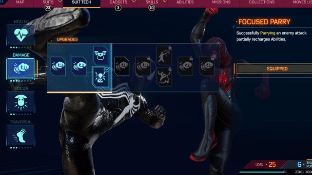 Focused Parry Spider-Man 2