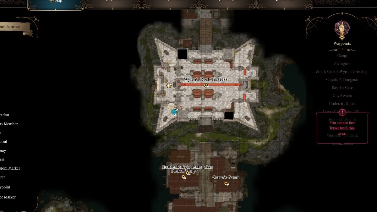 Baldur S Gate 3 How To Reach And Beat Lord Gortash BG3 Prima Games   GortashMapBG3 