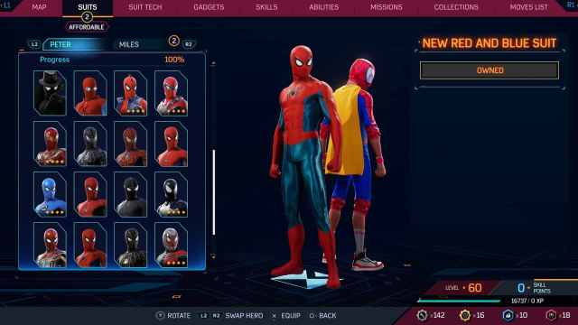 New Red and Blue Suit in Spider-Man 2 