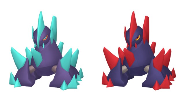 Official images of shiny and regular Gigalith.
