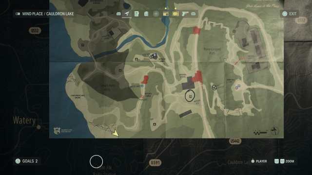 Map locations Alan Wake 2