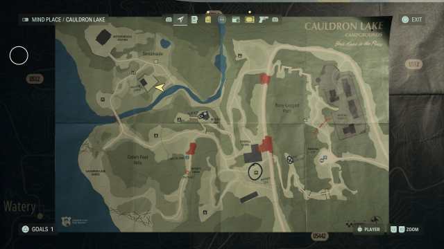 Private Cult Stash Map Alan Wake 2