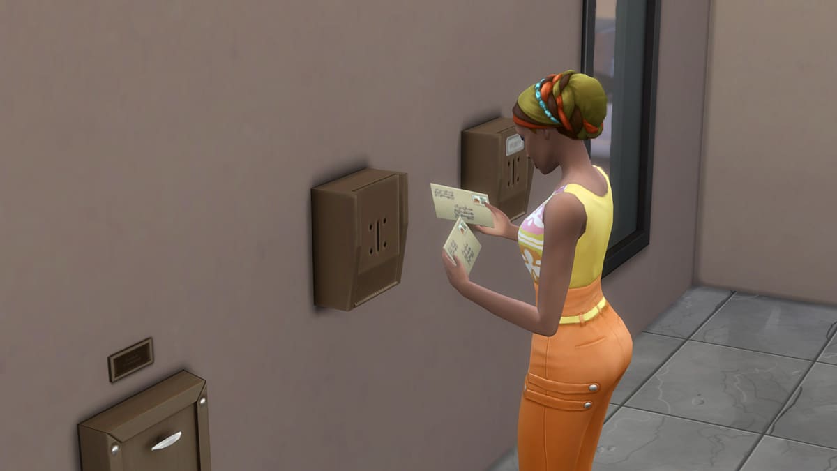 Screenshot of someone paying rent in The Sims 4