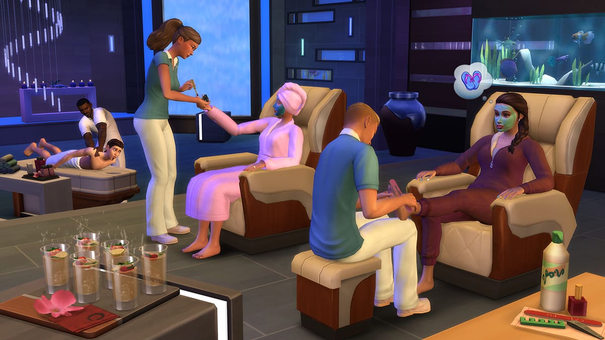 Screenshot of The Sims 4 Spa Day Game Pack