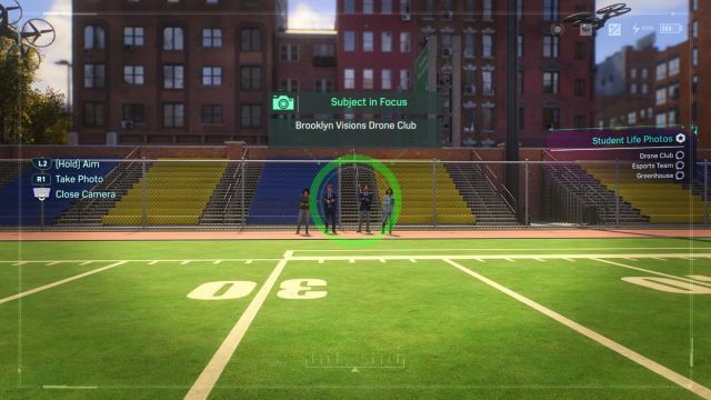 Screenshot of Drone Club location in Lights, Camera, Action in Spider-Man 2.