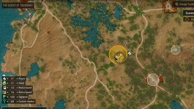 The Witcher 3 Remastered Map Location for Grandmaster Feline Steel Sword, Silver Sword, and Gauntlets