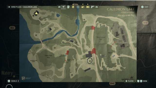 Alan Wake 2 Witchfinders Station Map