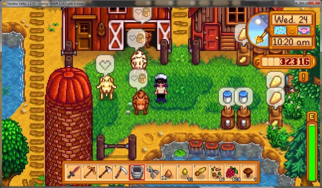 Animal Love Meter with Better Ranching in Stardew Valley