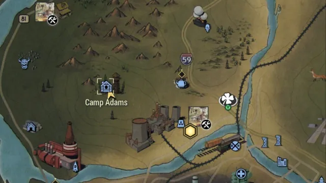 Fallout 76 Camp Adams Map
