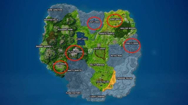 Fortnite OG Drop Spots