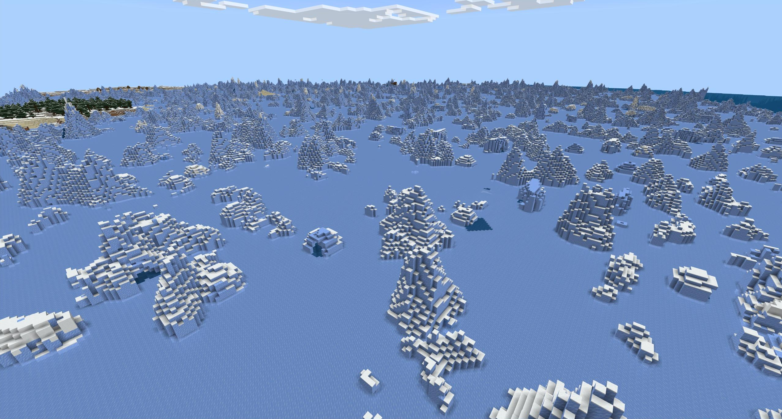 Ice sheets biome Minecraft