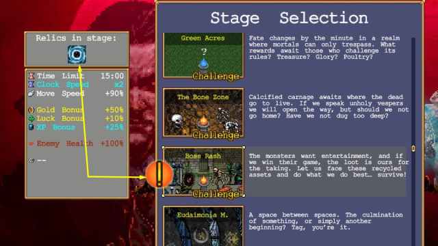 Stage Selection with Atlas Gate Relic