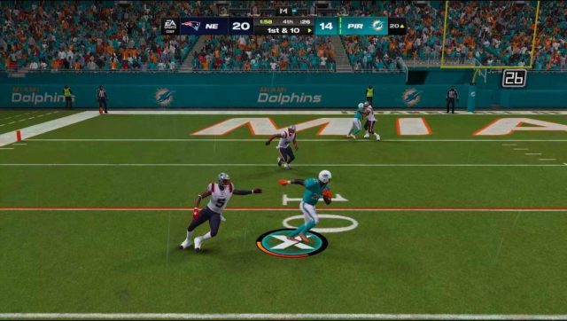 use spin move to evade backs and tackles using circle | ball-carry move | madden 24