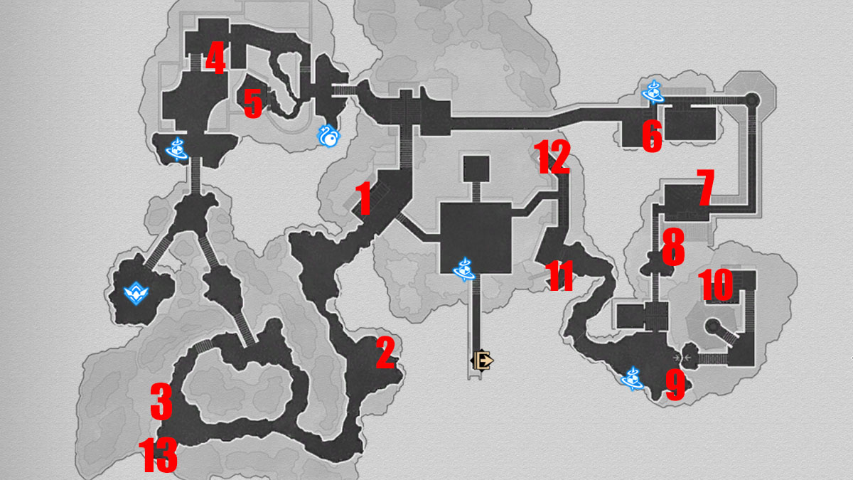 Honkai Emplacements Dans Les Coffres Au Tr Sor Du Jardin De