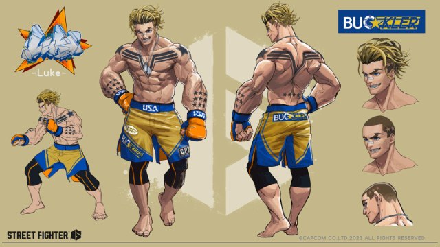 Concept art of Luke's Costume 3 in Street Fighter 6.