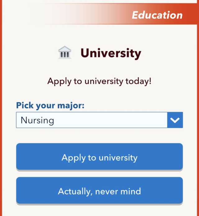 BitLife Nursing degree