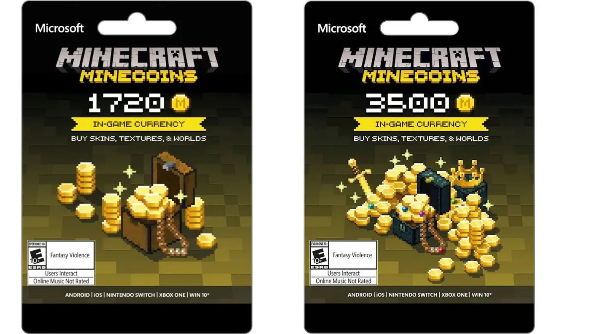 Best Buy: Minecraft 3,500 Minecoins Android, Nintendo Switch