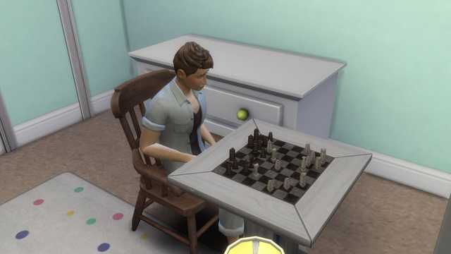 The Sims 4 chess team afterschool activity