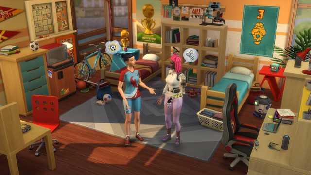 The Sims 4 soccer afterschool activity