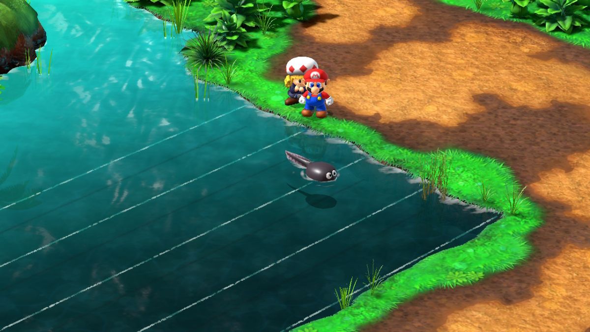 Screenshot of the Tadpole Pond music score in Super Mario RPG.