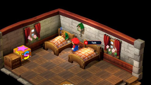 Screenshot of The Legend of Zelda Link cameo Easter Egg in Super Mario RPG.