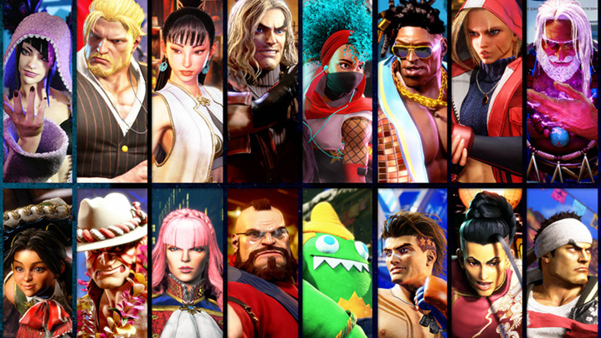 An official image of 16 different Costume 3s in Street Fighter 6.