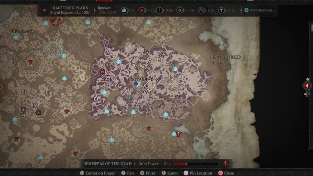 Blighted Fragments Midwinter Map