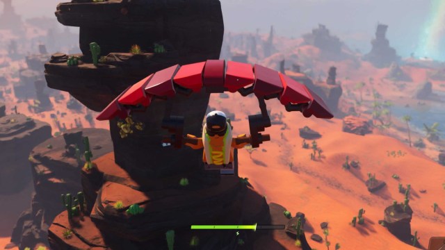 The Brat gliding in the Desert Biome