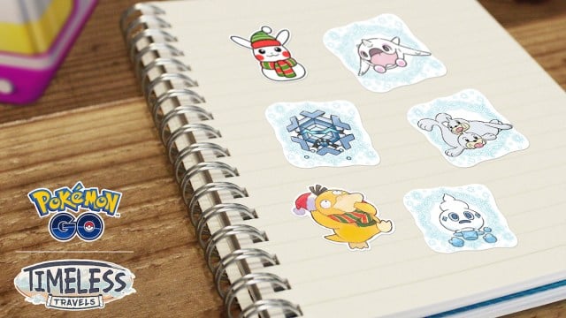 Pokemon GO Winter Holiday Part 1 Stickers