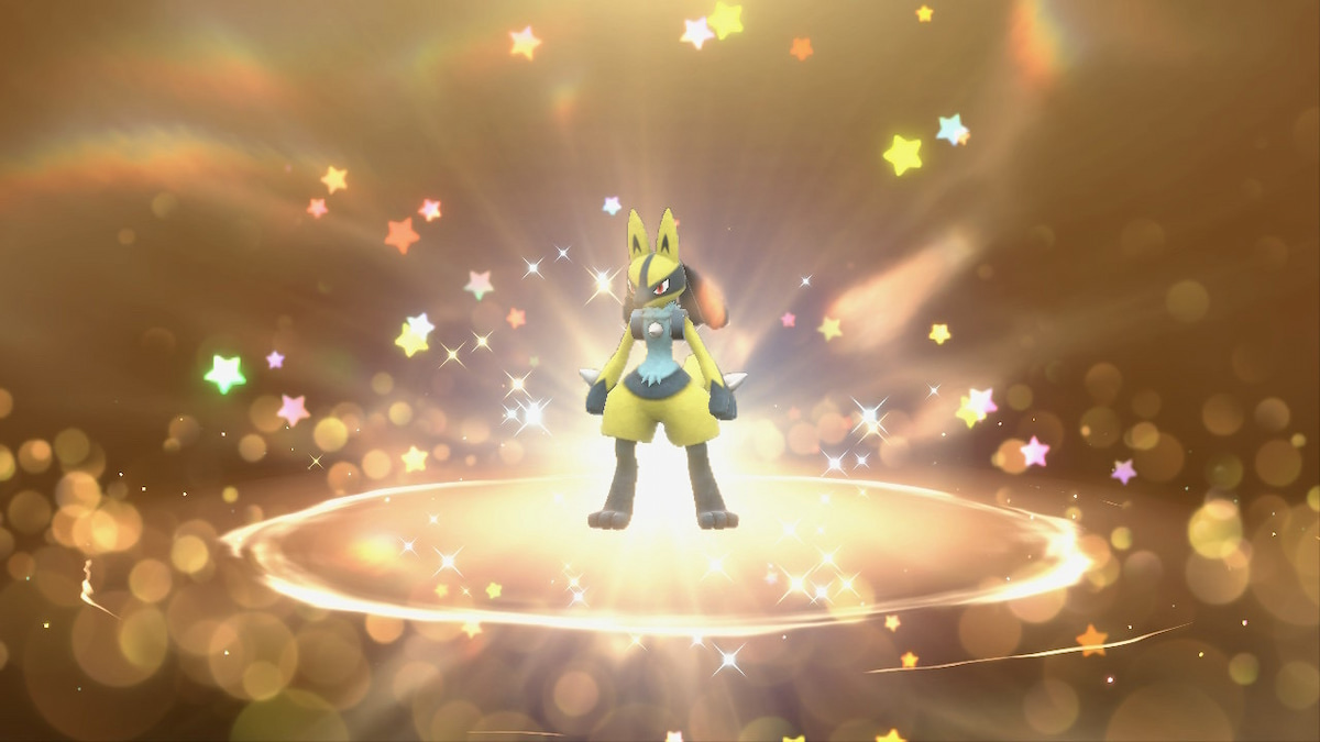 Pokemon Scarlet and Violet Shiny Lucario Featured