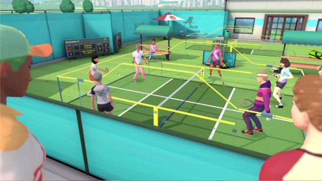 Doubles multiplayer in Racket Club