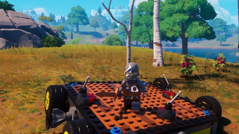 how to steer car in lego fortnite