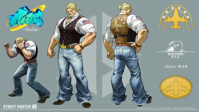 Concept art of Guile's Costume 3 in Street Fighter 6.