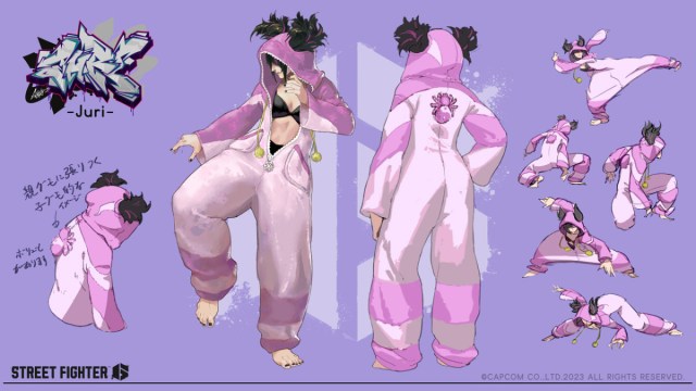 Concept art of Juri's Costume 3 in Street Fighter 6.