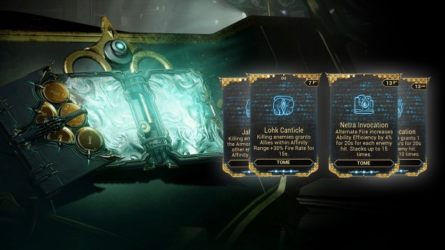 Warframe Tome Mods