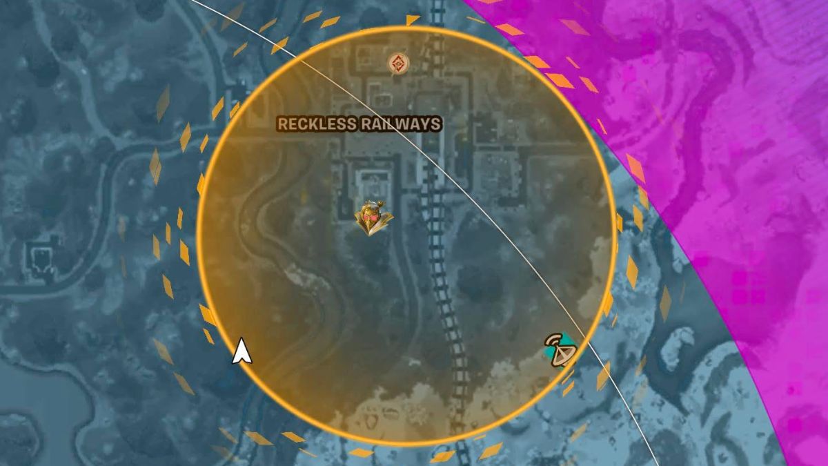 What is the gold circle on the map in Fortnite? - Polygon