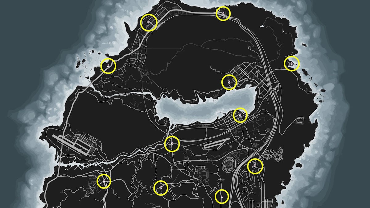 All snowman locations in GTA Online Thehiu