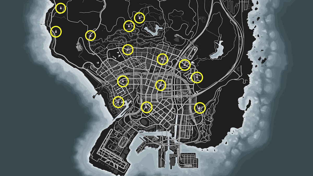 All snowman locations in GTA Online Thehiu