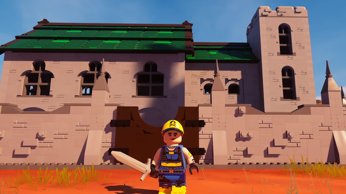 LEGO Fortnite castle build